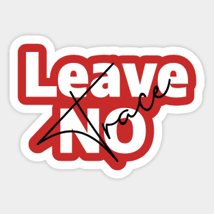 Leave No Trace Sticker